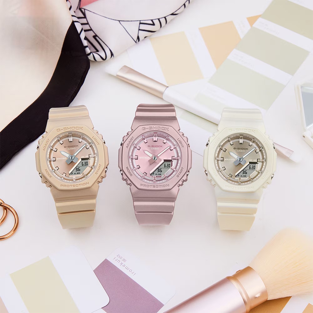CASIO 卡西歐 G-SHOCK 珍珠光系列八角手錶 女錶 GMA-P2100ST-9A, , large