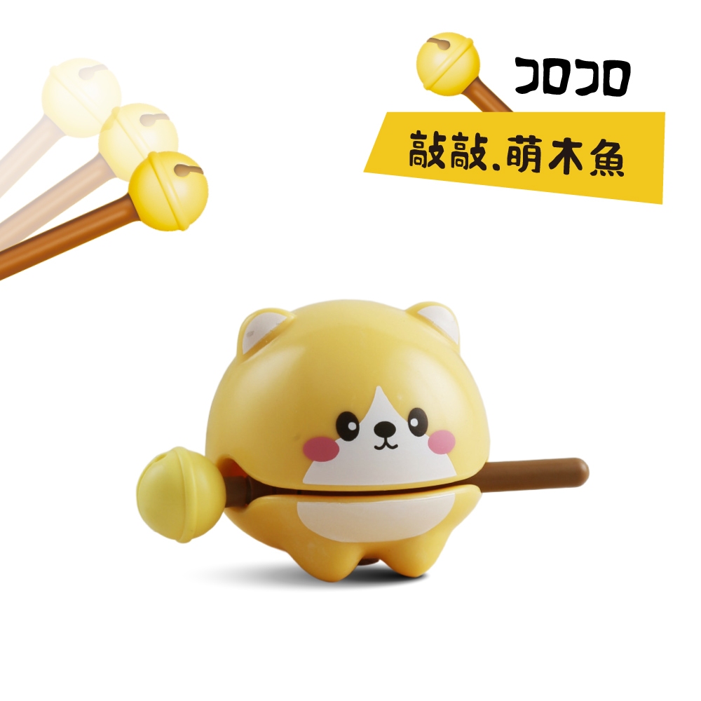 敲敲萌木魚 可愛萌寵 解壓神器 桌面擺飾 吉犬送福, , large