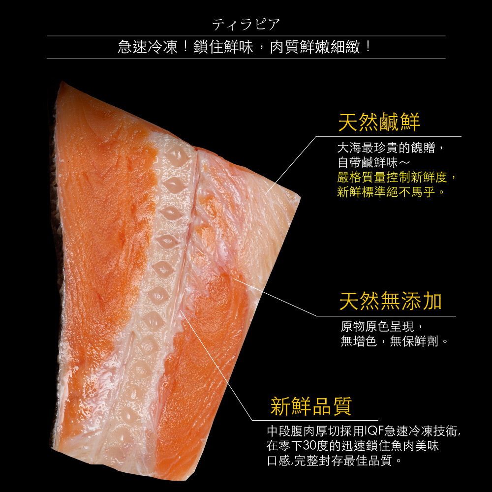 小川漁屋 智利鮮凍鮭魚尾排6包(300g&plusmn;10%/包), , large