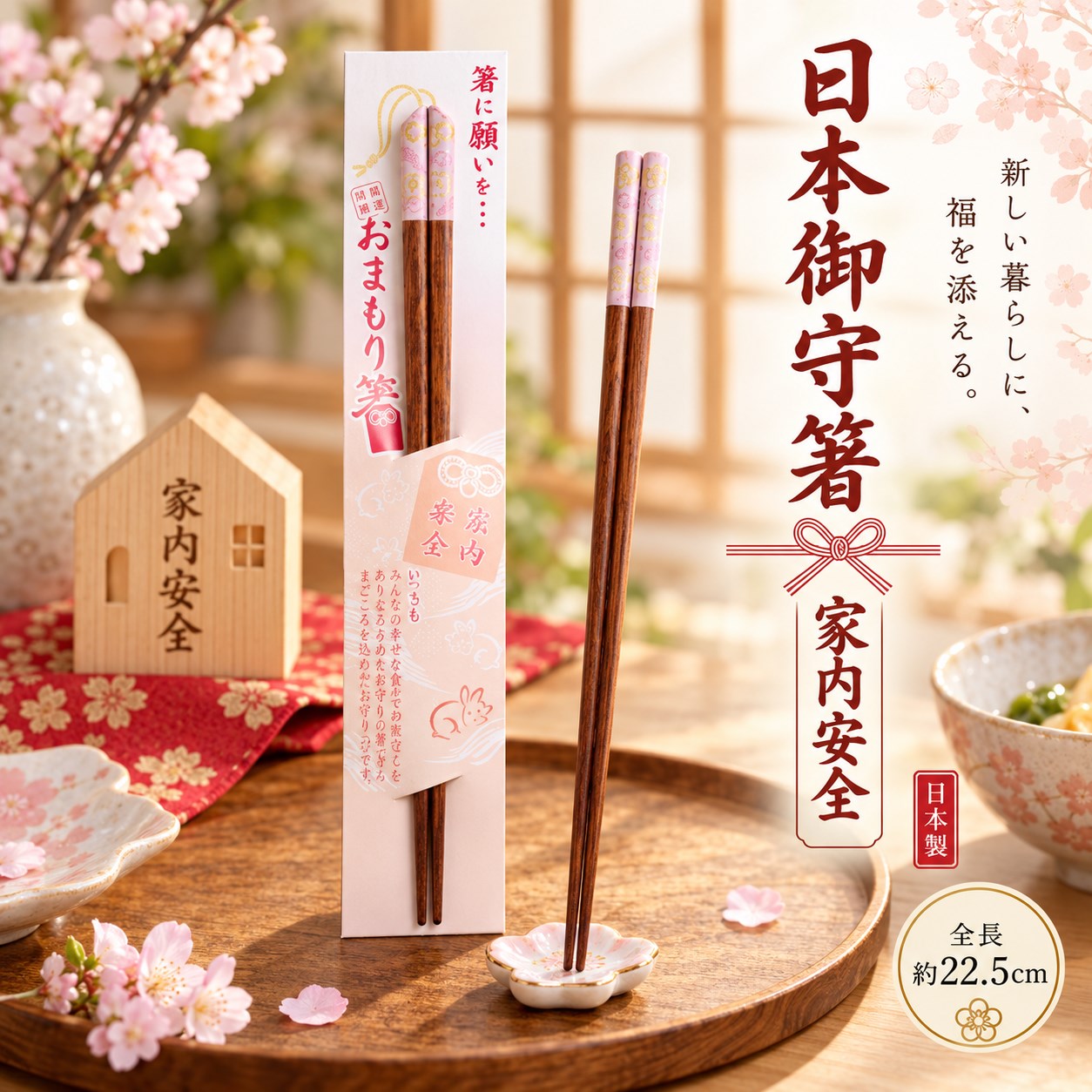 【HIYASU日安工坊】日本御守箸-家內安全, , large