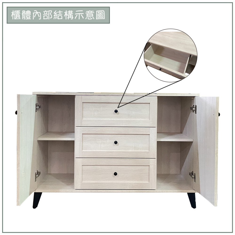 【唯熙傢俱】艾莎北歐風4尺收納櫃, , large