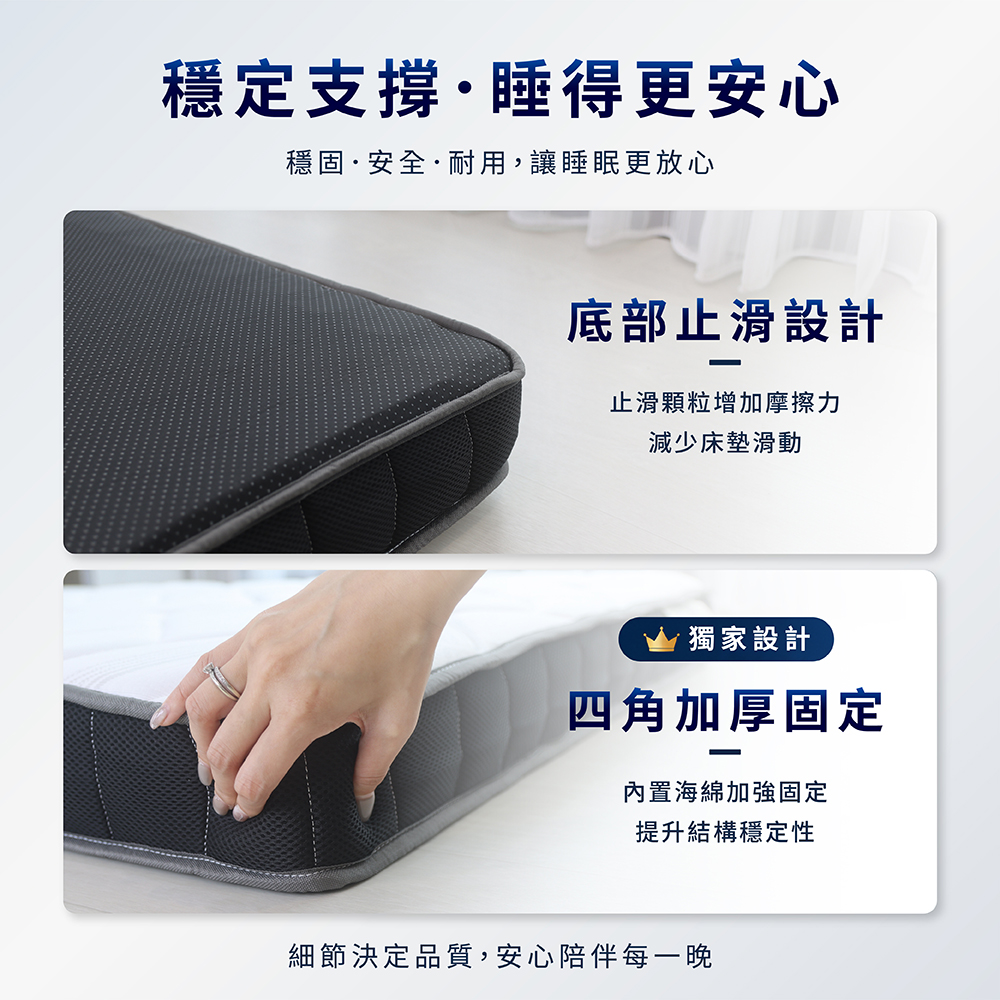 【 熊棉 】鋅盾獨立筒床墊, , large