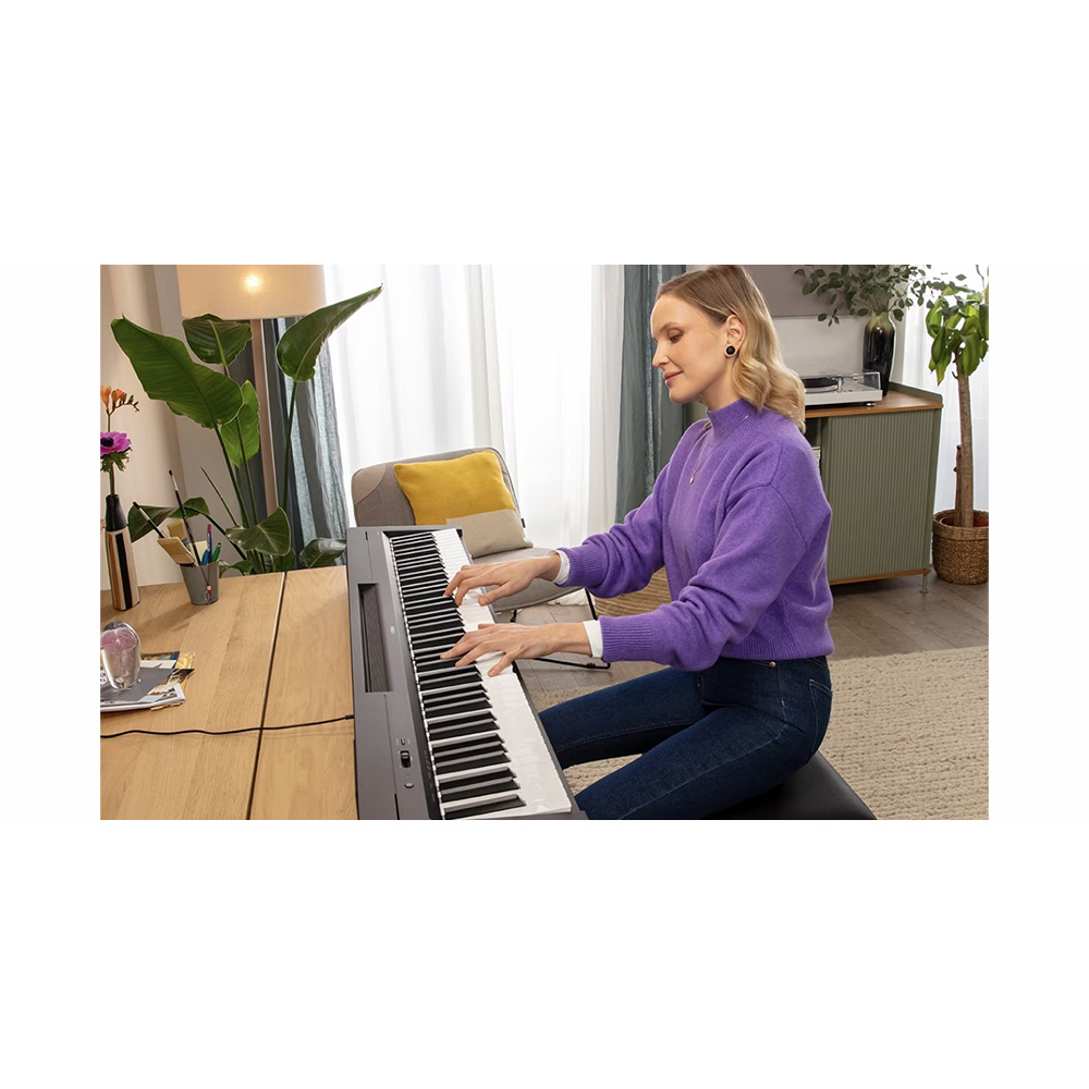 YAMAHA P145 88鍵 數位電鋼琴 黑色款【敦煌樂器】, , large