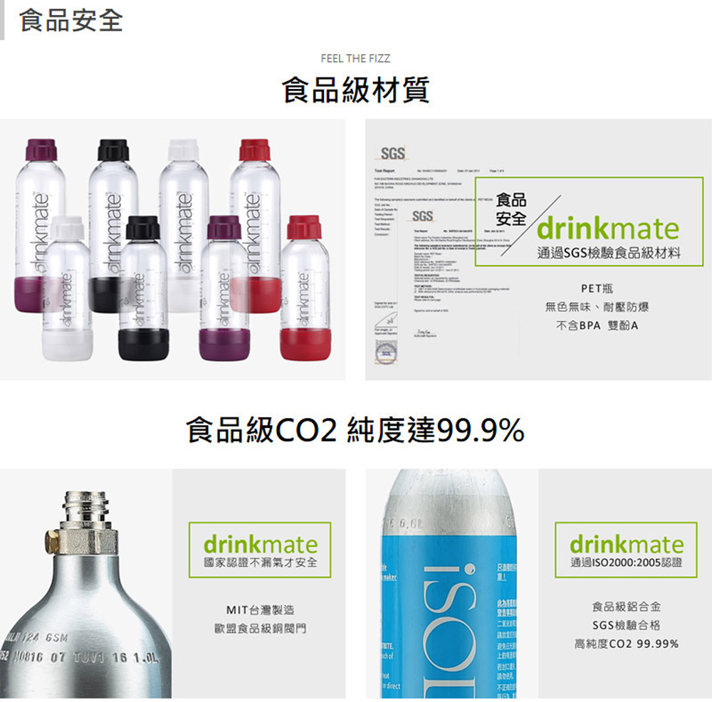 GS MALL 氣泡水機專用 1公升耐壓水瓶 氣泡機水瓶 耐壓氣瓶 耐壓水瓶 水瓶 耐高壓瓶 氣泡水機, , large