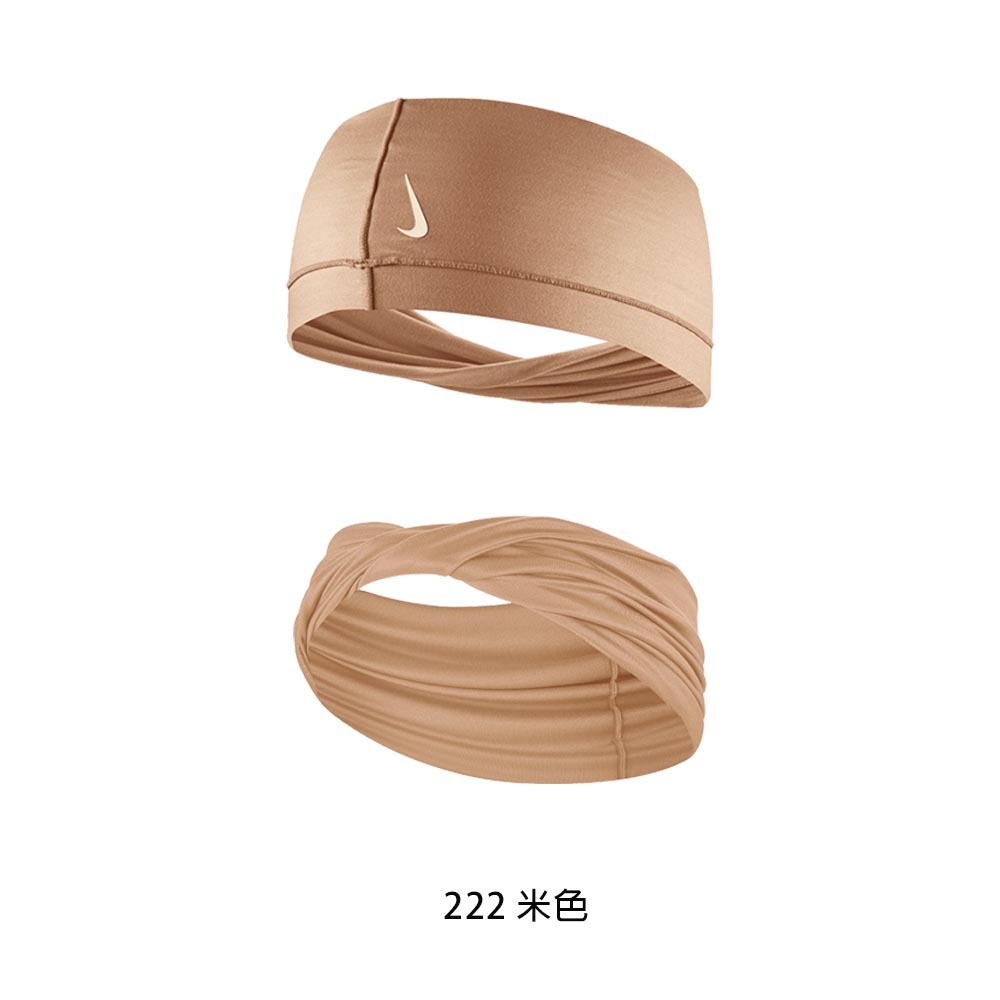 NIKE W YOGA HEADBAND WIDE TWIST 頭帶 Dri-FIT寬版頭帶 N1004287【樂買網】, 115 米白, large