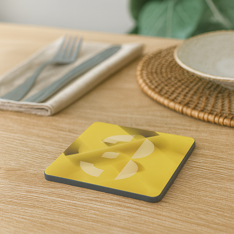 【Monster】 My Number Rhyme Soft Diatomaceous Earth Absorbent Coaster &ndash; Lucky Number Series (10x10cm) &ndash; 3, , large