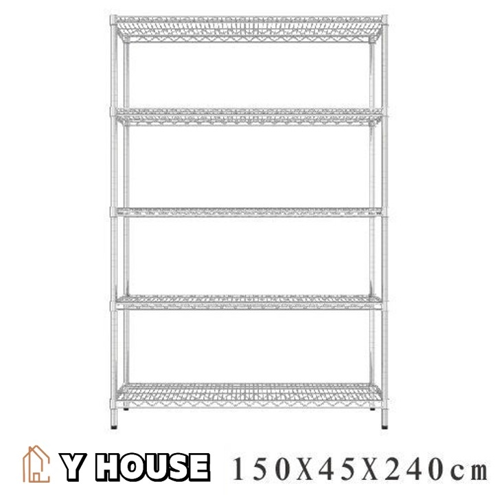 【Y HOUSE】150x45x240公分 荷重型五層鐵架 耐重層架 荷重型鐵力士架, , large