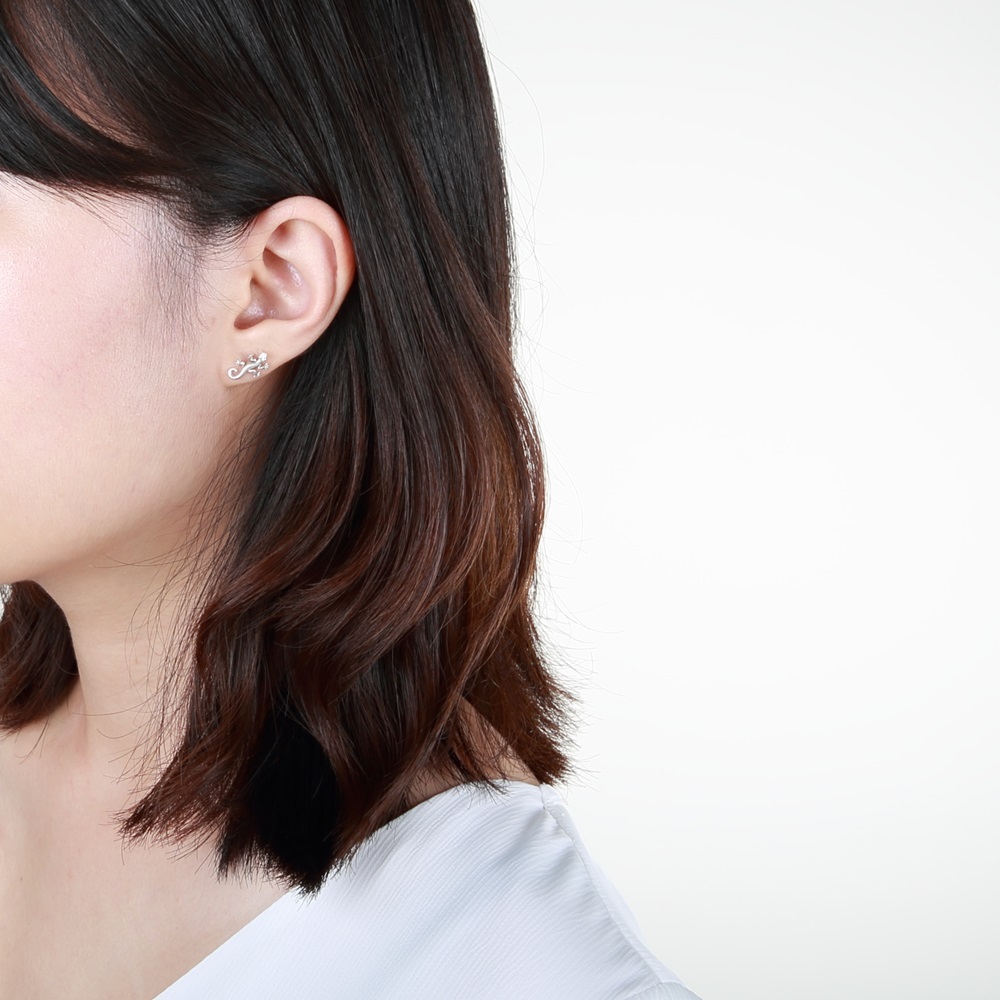 【Angel & Me】Handmade Gecko s925 sterling silver earrings Birthday gift, , large