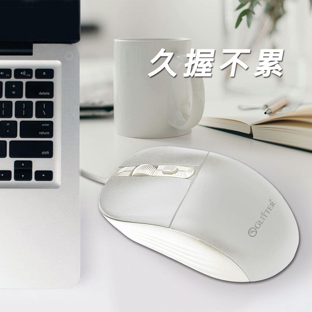 GliTTER GT-855 USB Wired Optical Mouse with Three-Stage DPI Adjustment Multi-Key Design, , large