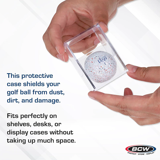 BCW Golf Ball Display Cases &ndash; 6 Pack Acrylic Boxes, , large