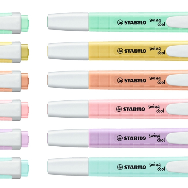 【德國天鵝STABILO】樂酷馬卡龍色螢光筆 暗記筆 重點筆(ST275/4-08)8色ST275/8-08-1, , large