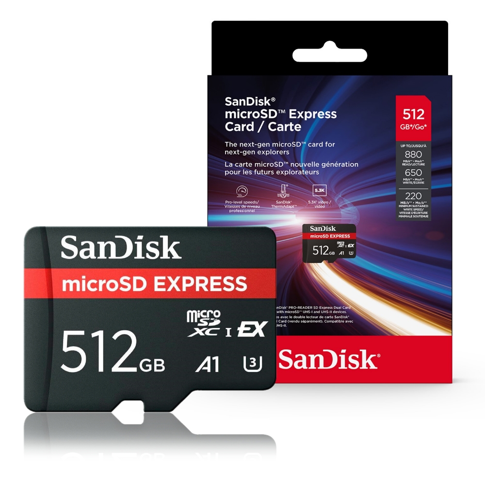 SanDisk EXPRESS 512G UHS-I U3 A1 microSDXC, , large