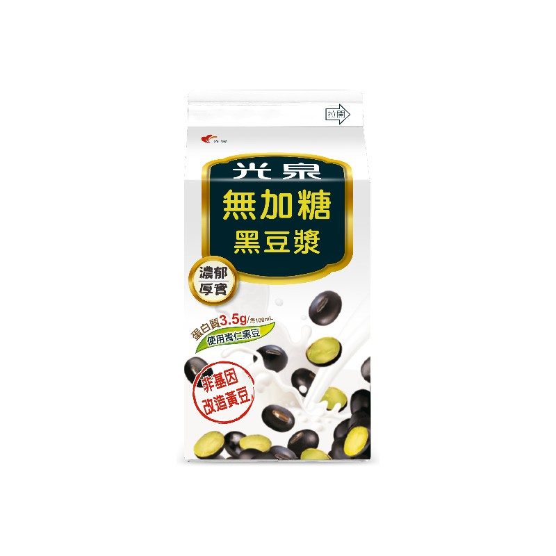 光泉無加糖黑豆漿400ml, , large