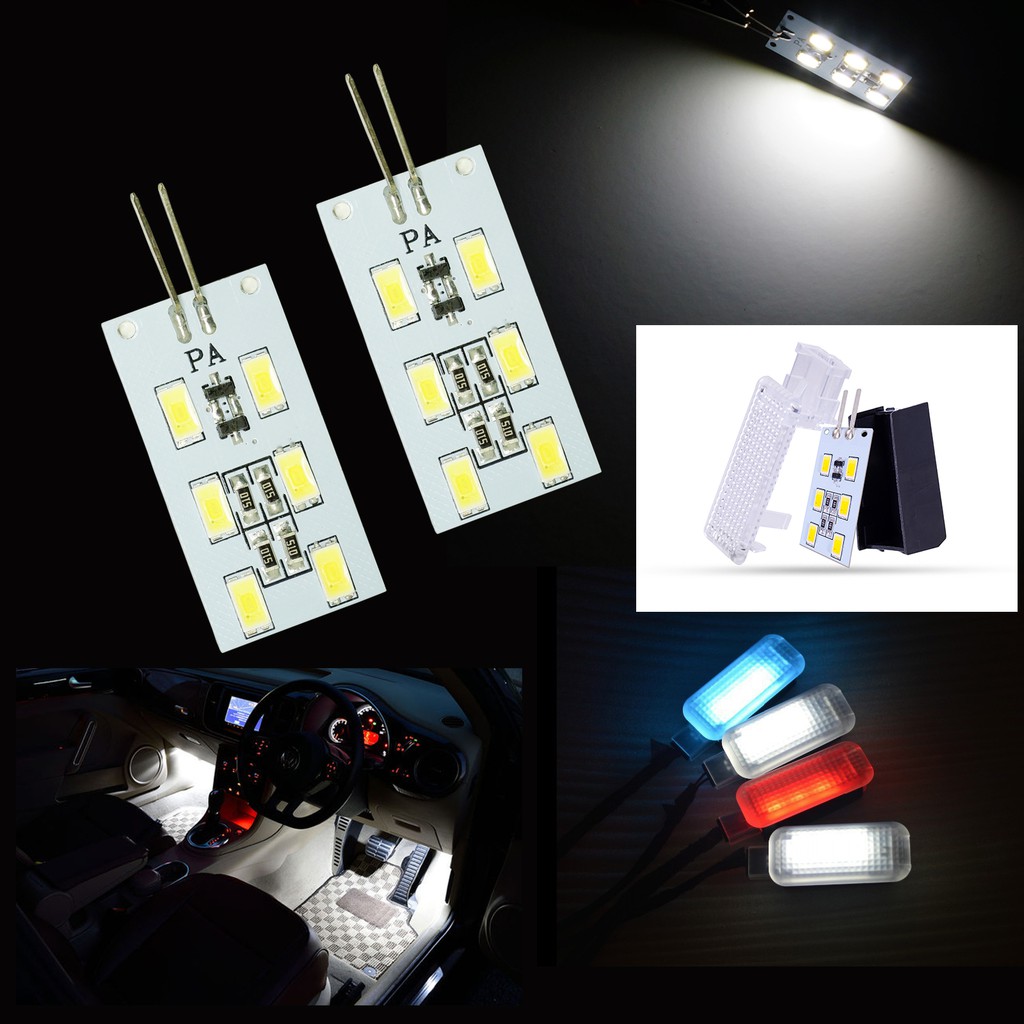 【PA LED】奧迪 AUDI 福斯 VW 專用 5630 6晶 SMD LED 腳踏燈 車門燈 手套箱燈 原廠升級模組, , large