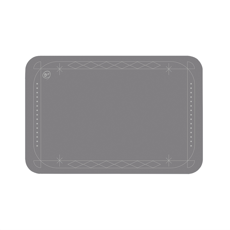 【Monster】 Soft Diatomaceous Earth Absorbent Mat &ndash; Border Series (60x40cm) &ndash; Gray Border, , large