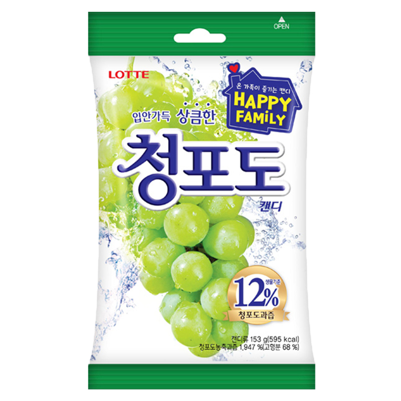 LOTTE 青葡萄糖 153g, , large