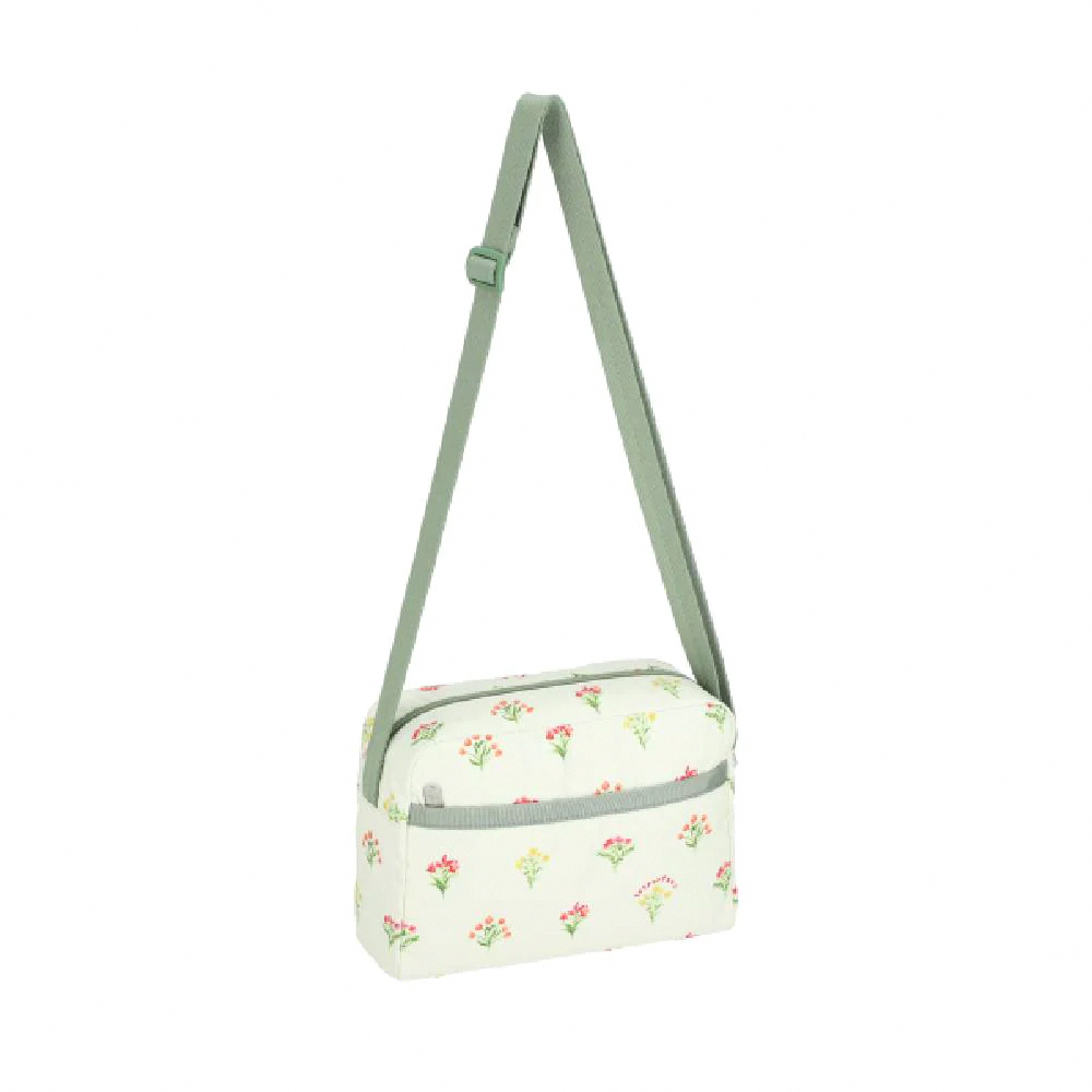 Lesportsac Daniella Crossbody 拉鍊斜背包 側背包 通勤隨身包 送禮 禮物 推薦 女包(盛夏草原) L261-2434PB-HG15, , large