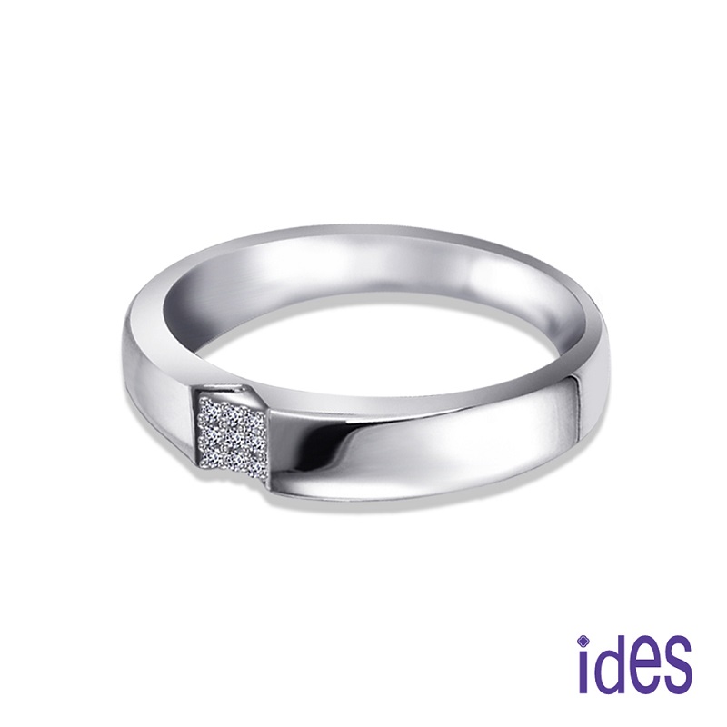 [ides愛蒂思] 設計款造型F/VS1鑽石戒指結婚戒男戒/時尚, , large