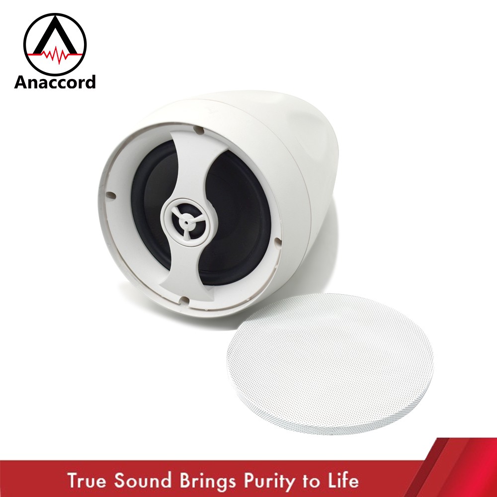 Anaccord 雅那歌音響 Eclipse HT-40T | 4吋+IPX66防水 多情境喇叭 | 兩用壁掛 戶外景觀 裝潢設計 室內設計（含變壓器）一組+壁掛配件 |, , large