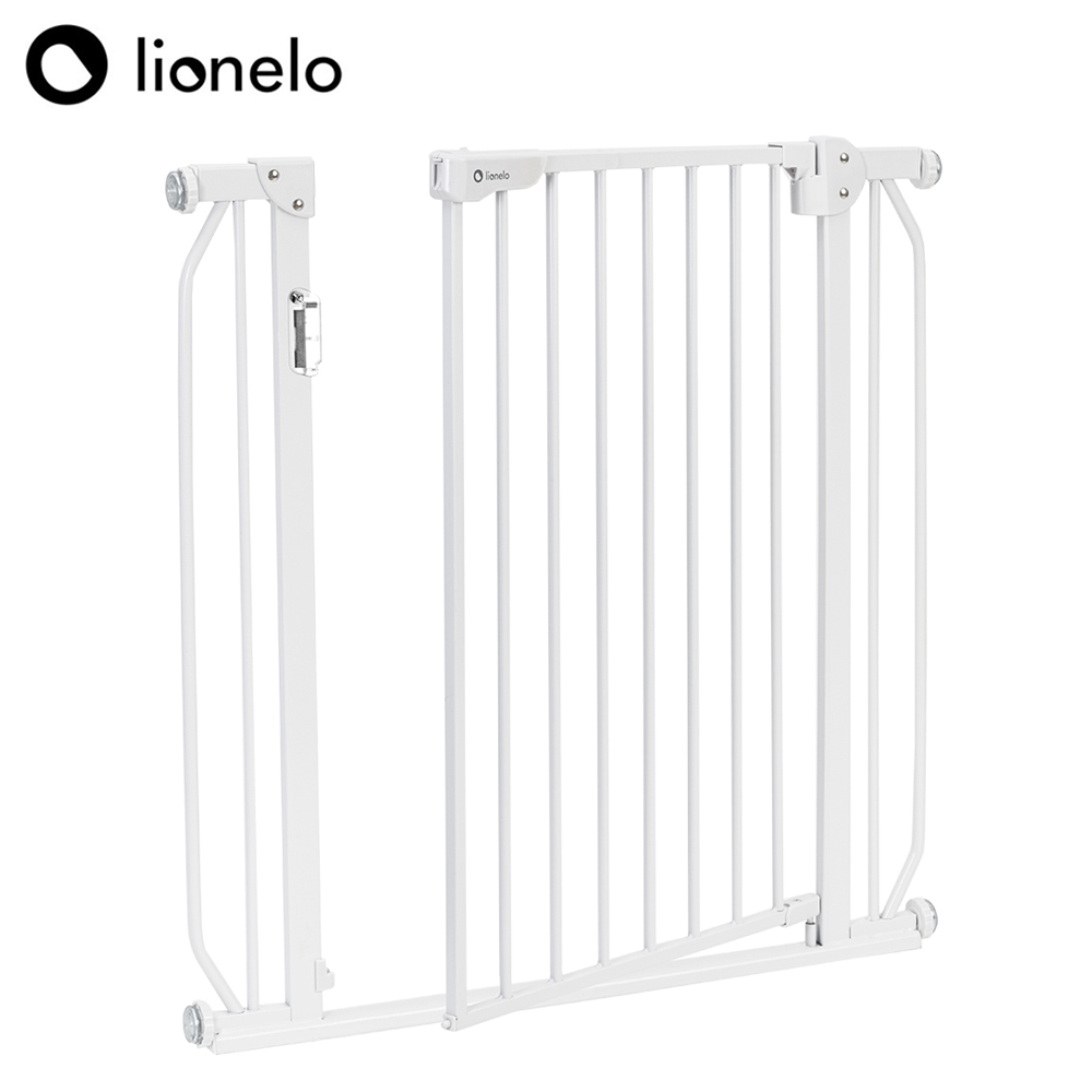 【Lionelo】LED感光雙控鎖兒童安全門欄 Truus Slim LED(天使白), , large