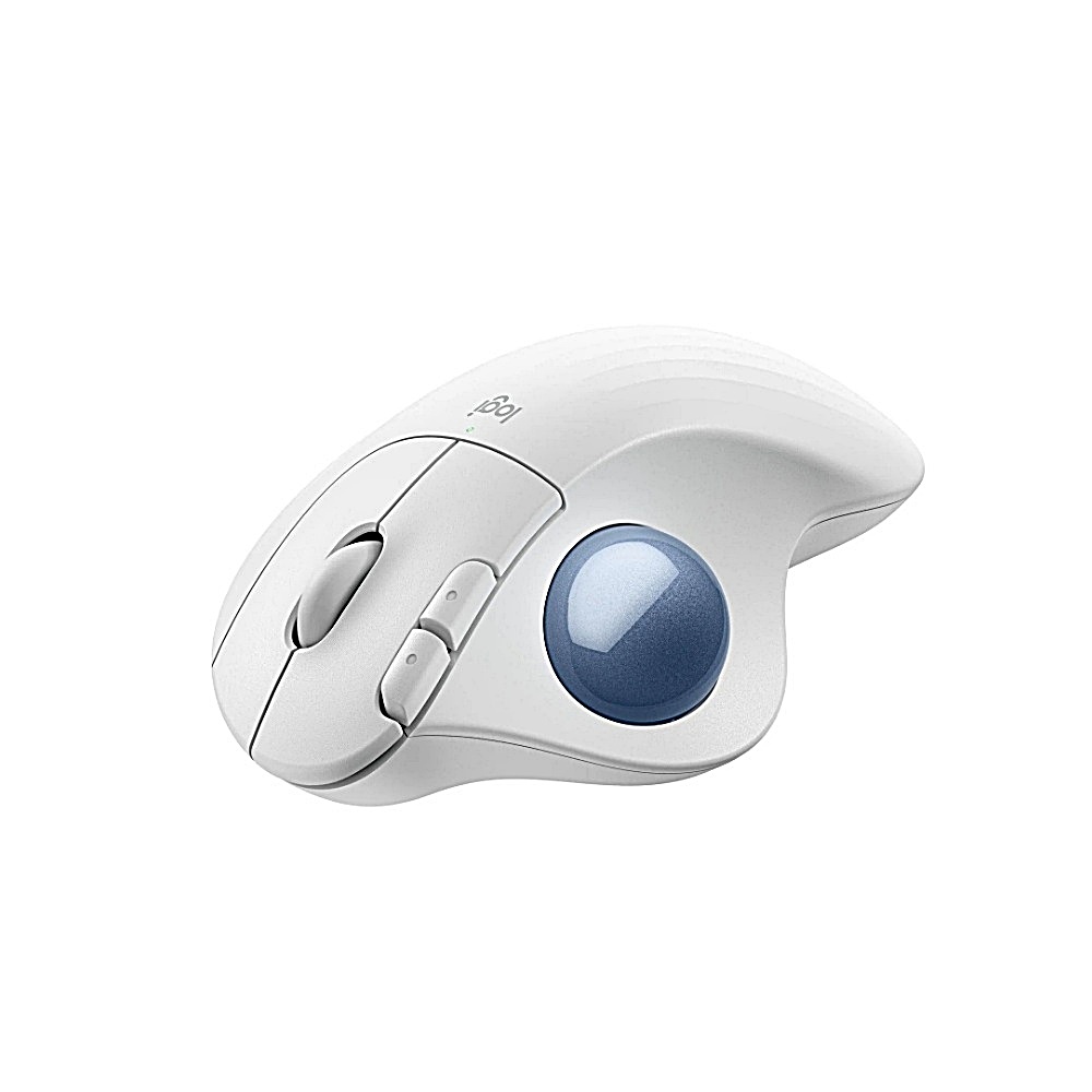 【 Logitech 羅技 】Ergo M575S 珍珠白 無線 軌跡球 滑鼠, , large