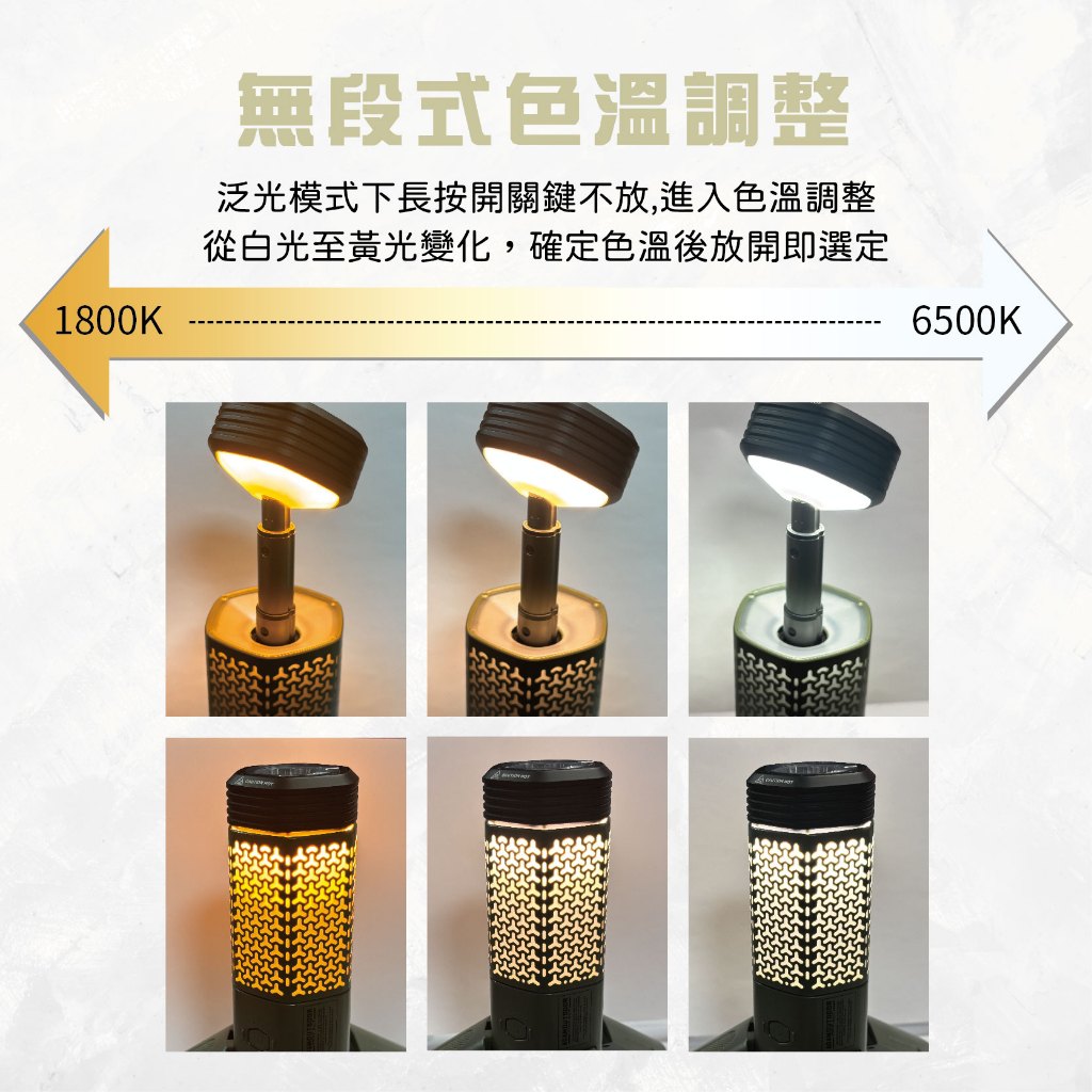 【ADAM】二代萬用伸縮野營燈  【黑/綠/沙-顏色隨機】LED強光照明 磁吸工作燈 多模式亮度 防水露營燈 USB充電式, , large