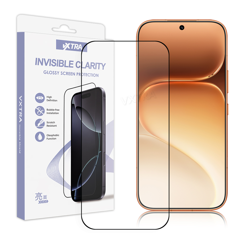 VXTRA 全膠貼合 榮耀HONOR 600/600 Pro 滿版疏水疏油9H鋼化頂級玻璃貼 保護貼(黑), , large