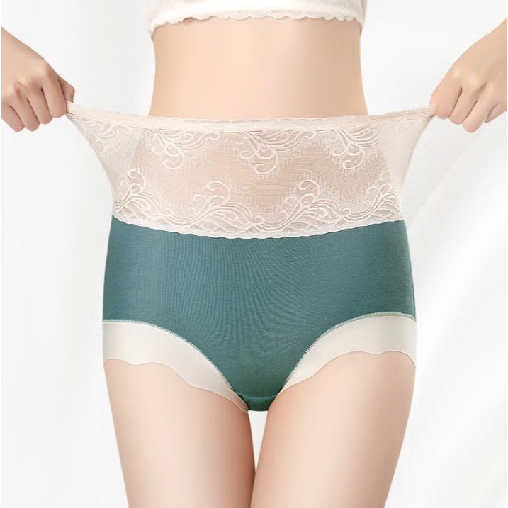 【莎蘿SARO】高腰蕾絲質感石墨烯內褲6件組 M, , large
