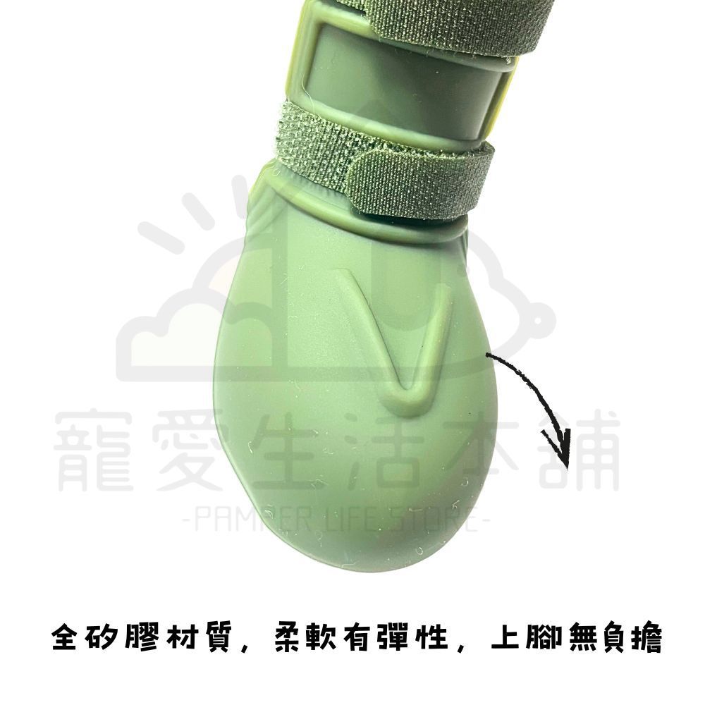 【寵愛生活本舖】狗狗防滑矽膠雨鞋_窄身款 S-3XL 寵物鞋子, , large