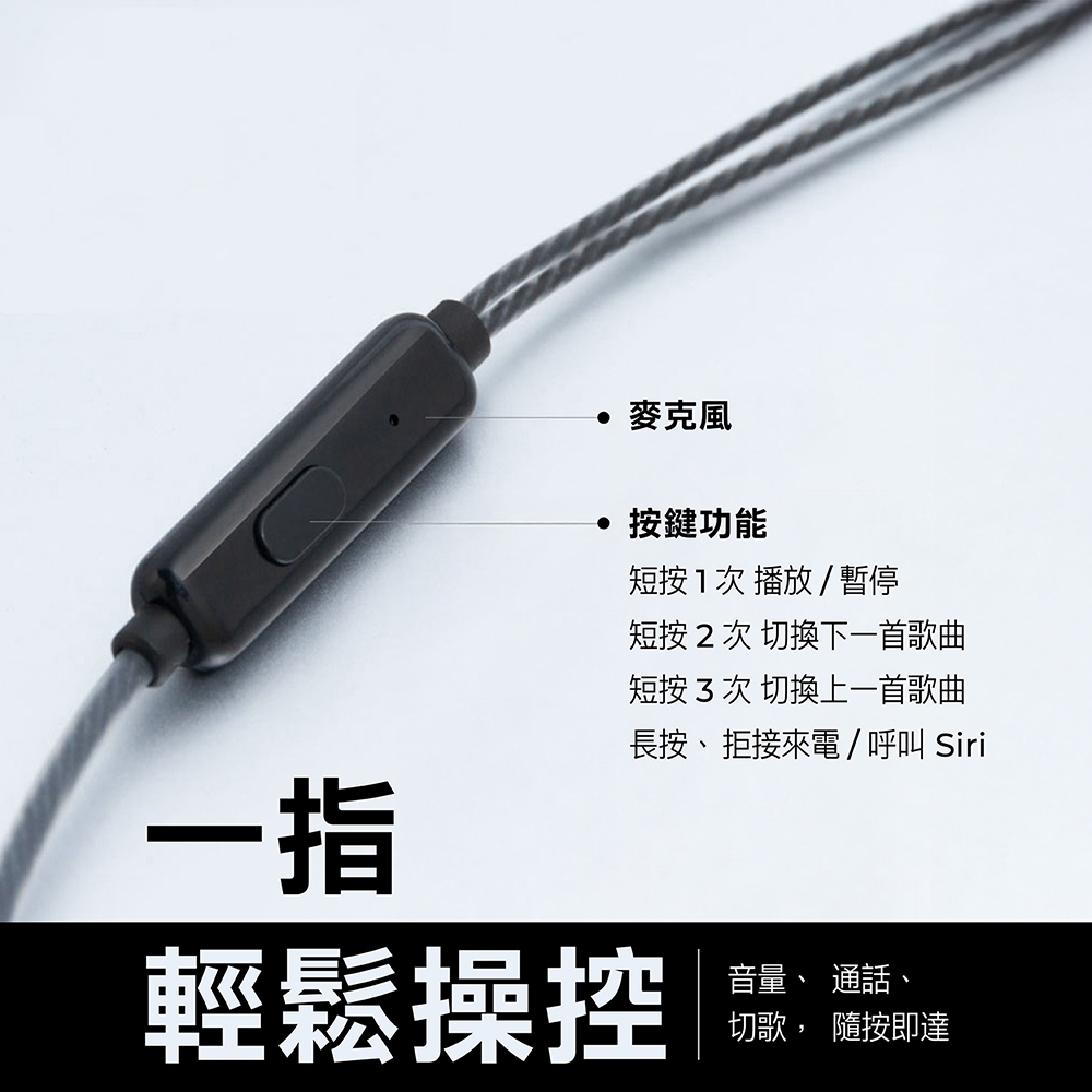 AIWA 愛華 TYPE-C有線耳機 ESTM-138, , large