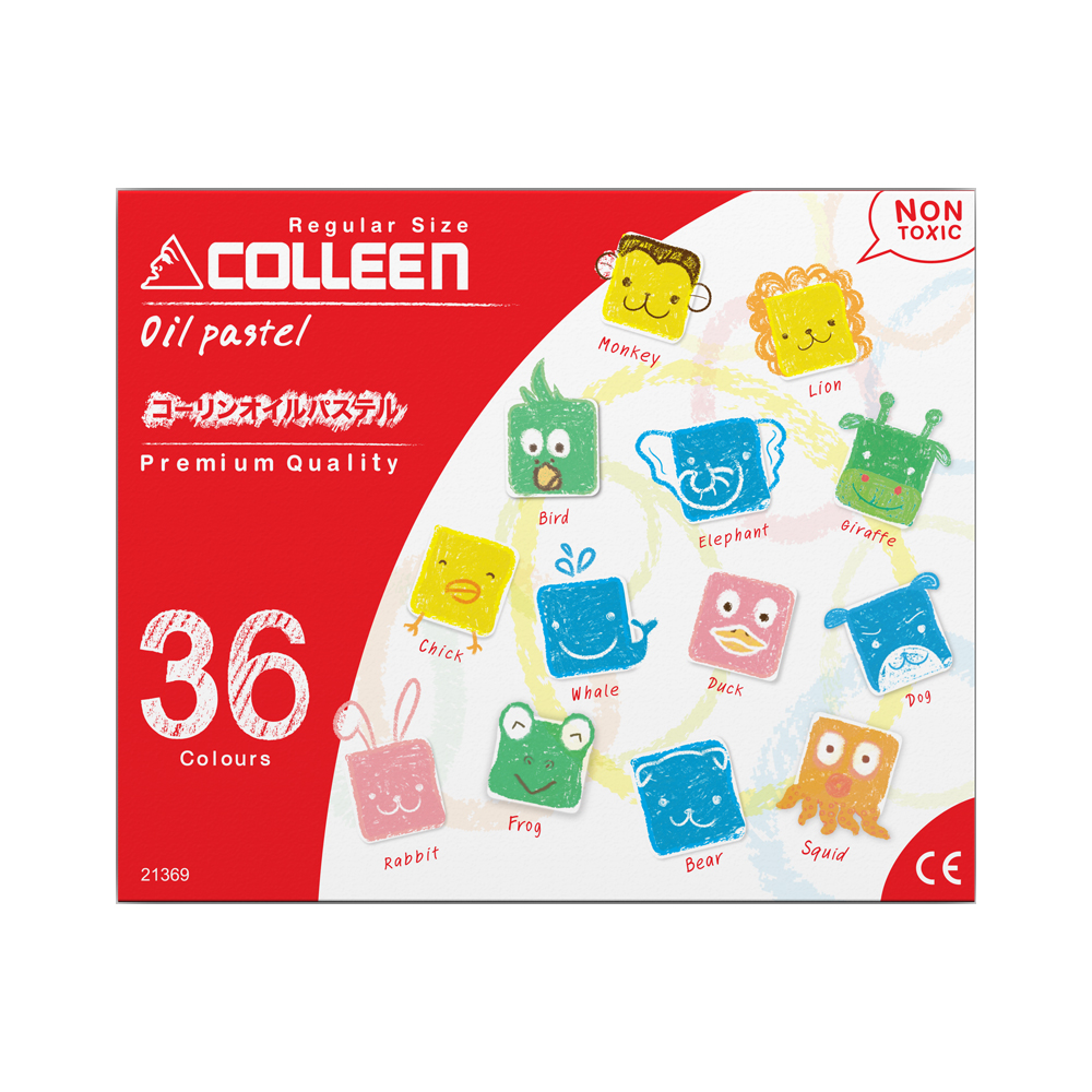 【COLLEEN】可力油性粉蠟筆 36色 / 盒 21369, , large