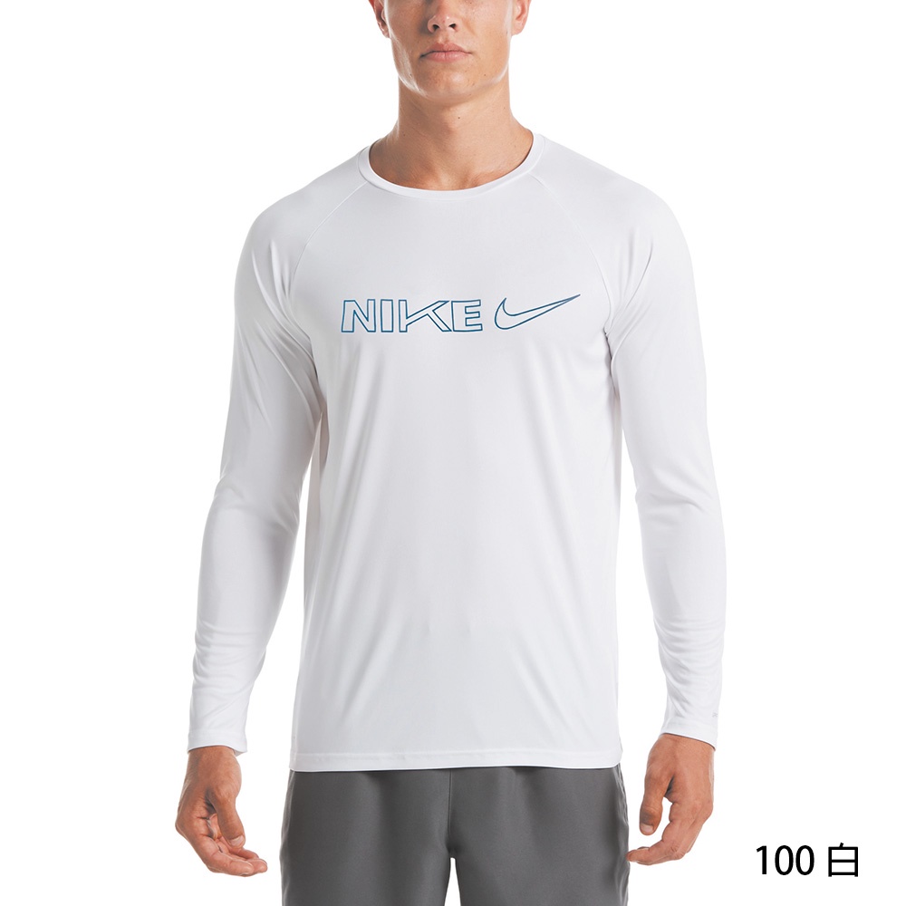 NIKE BLOCK SWOOSH 成人男性長袖防曬衣 抗UV NESSC673 22FW 【樂買網】, , large