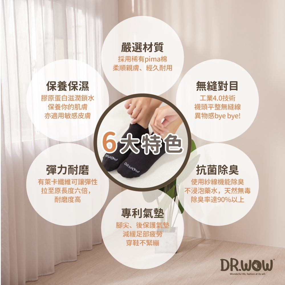 【現貨】MIT台灣製 嫩Q膠原蛋白護足襪 船襪(膠原蛋白/護足襪/專利氣墊/保養保濕/抑菌消臭), , large