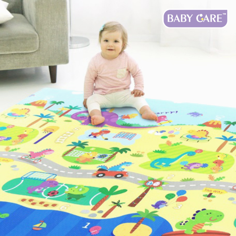 【BabyCare皇冠】遊戲墊─恐龍運動會(185x125x1.2 cm), , large