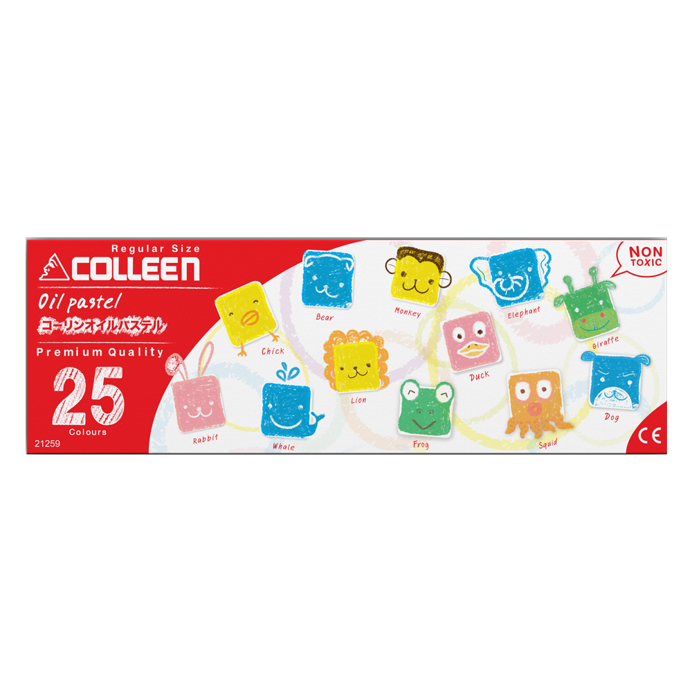 【COLLEEN】可力油性粉蠟筆 25色 / 盒 21259, , large