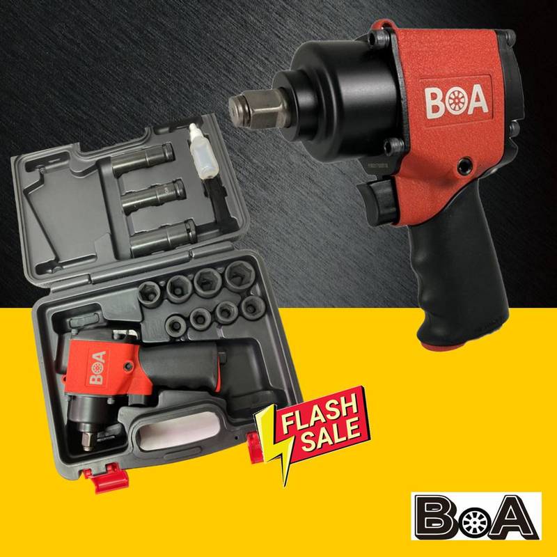 SHORT TYPE MINI 1/2"AIR IMPACT WRENCH KIT, , large