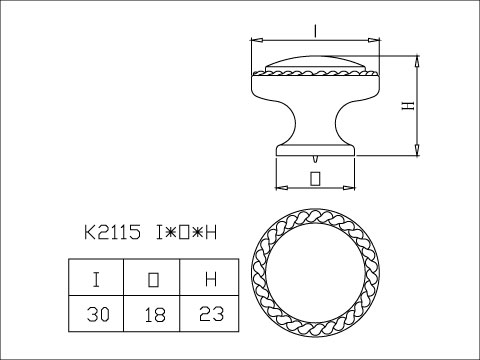 Zinc Knob, , large
