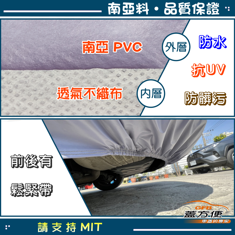 【蓋方便】側開拉鍊（JEEP-L）台灣製方便取物南亞防水車罩《特斯拉》Model Y, , large