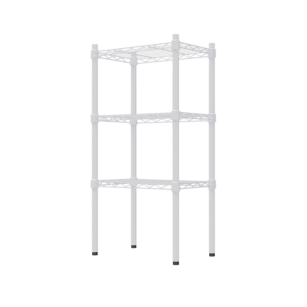 【Y HOUSE】45x30x90公分 輕型三層鐵架 鐵力士架 -烤漆白, , large