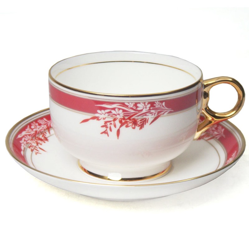 [豐名日本餐具] 咖啡杯組 小花紅帶 MARUI / C00CS1-62, , large