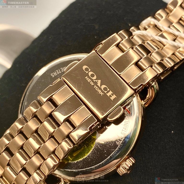 [星晴錶業]COACH手錶,36mm,CH00036白色錶面玫瑰金錶殼玫瑰金色精鋼錶帶款, , large