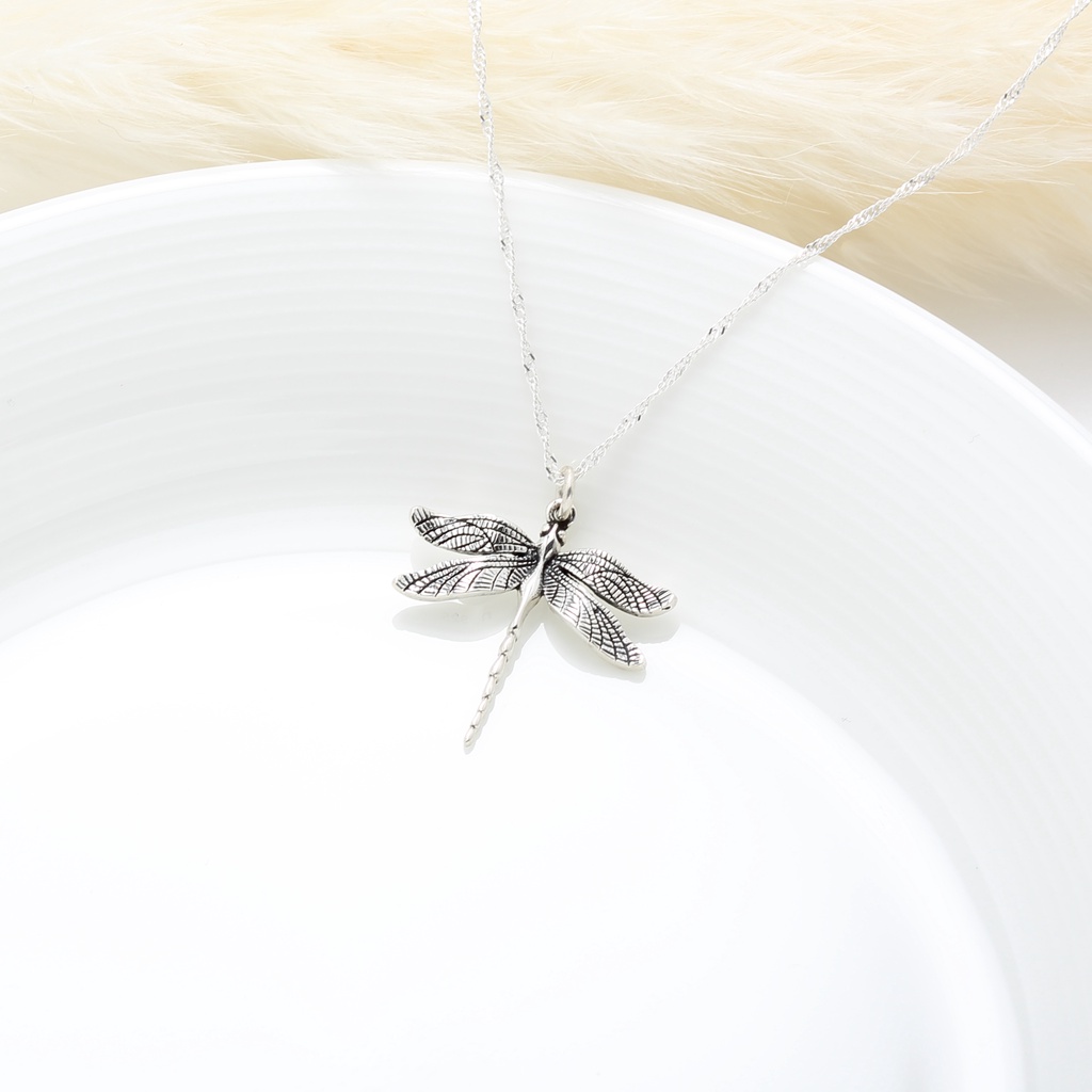 【Angel & Me】Dragonfly s925 sterling silver necklace Birthday Valentine Day gift, , large