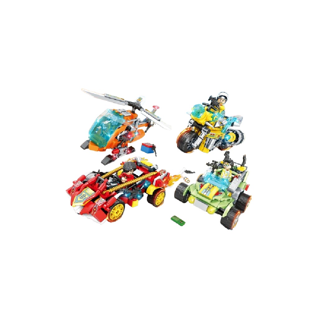  [Brick Republic]LE DI PIN 9131 Elite Strike Force &ndash; Set of 4 (Educational Building Blocks), , large