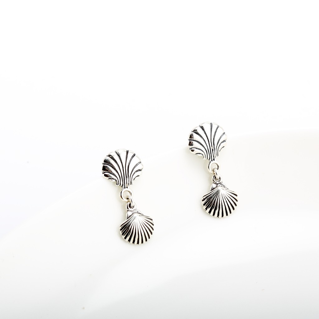 【Angel & Me】Shell s925 sterling silver earrings Valentine Day gift, , large