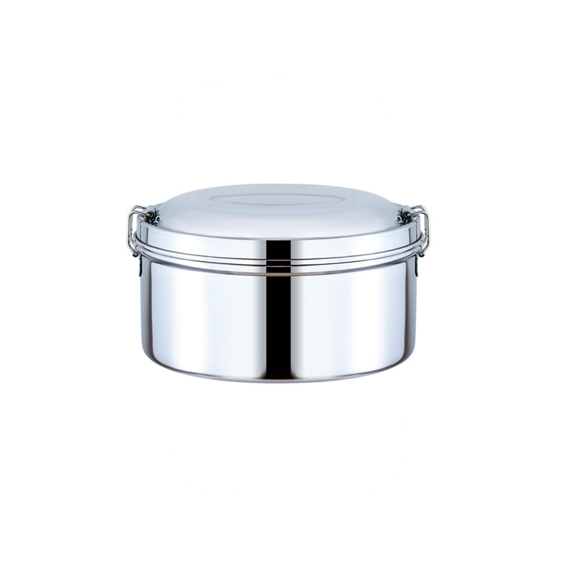 PEARL HORSE 304# Round Double-Layer Lunch Box &ndash; 12cm &ndash; JA-S-102-012-A, , large