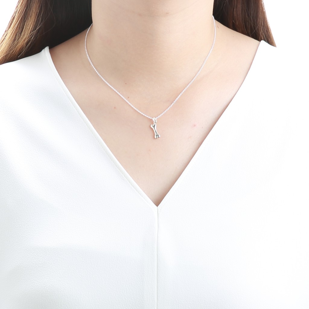 【Angel & Me】Lucky Dog Bone s925 sterling silver necklace birthday gift, , large