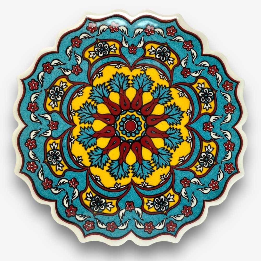 【SOLO Vintage】Designer Heat Mats Ceramic Hot Pads Coasters Made in Turkey 32, , large