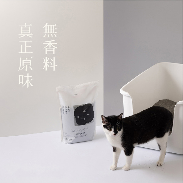 [逆風飛翔]喵皇奴 SUPURE！椰殼以無塵礦砂 4.0kg x 4包, , large