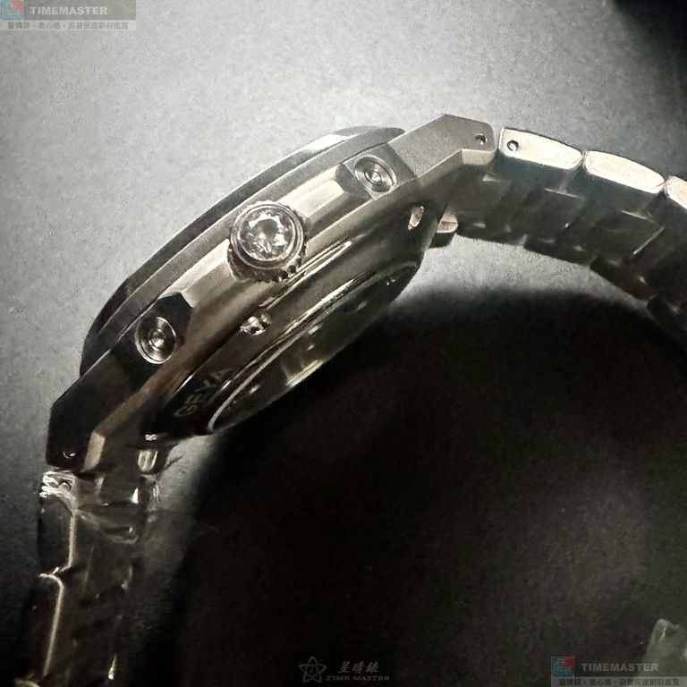 [星晴錶業]GEYA手錶,42mm,G78152GWN墨綠色錶面銀錶殼銀色精鋼錶帶款, , large