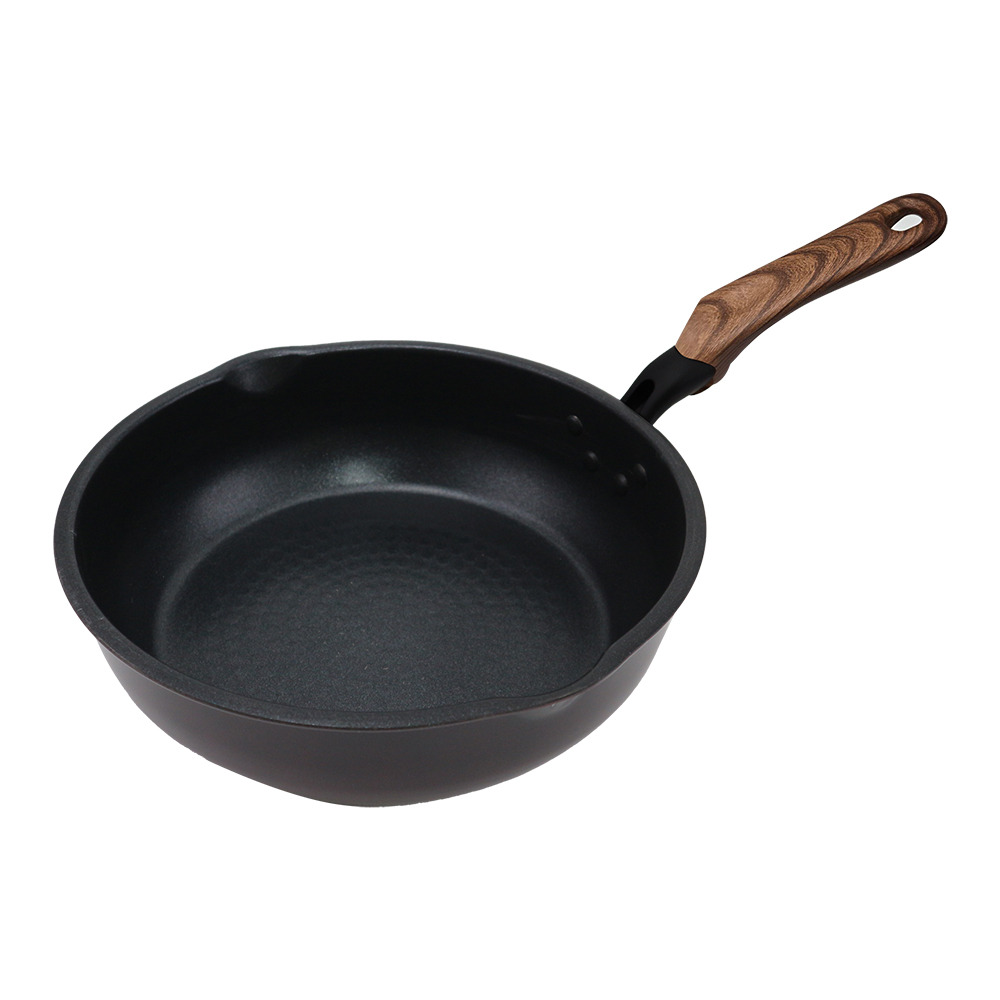 日本製 和樂亭 IH大金不沾深型炒鍋-22cm-2支, , large